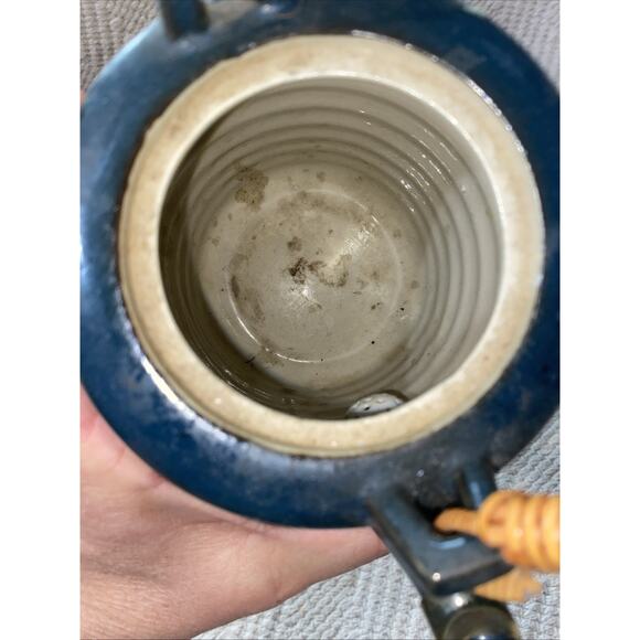 Vintage Otagiri OMC Stoneware Saki Cups Teapot Set of 4 Missing Top - Picture 12 of 12